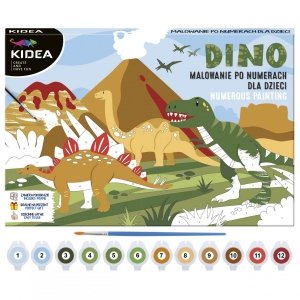 Obraz Malowanie po Numerach Dinozaury Kidea Dino [OMNDKA]