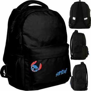 STITCH CZARNY PLECAK BEUNIQ MŁODZIEŻOWY SZKOLNY SPORTOWY PASO STICH