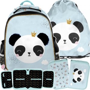 Plecak Szkolny Panda Miętowy w zestawie [PP23PQ-565]