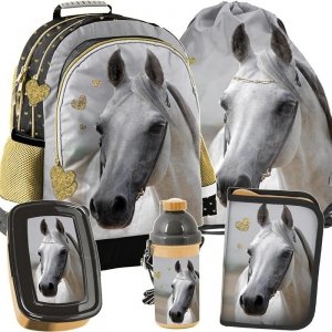 Plecak Koń dla Dziewczynki Szkolny Zestaw [PP19H-116]