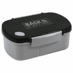 Czarna Śniadaniówka Pojemnik na Śniadanie Lunch Free BPA BackUp [SB5B56]