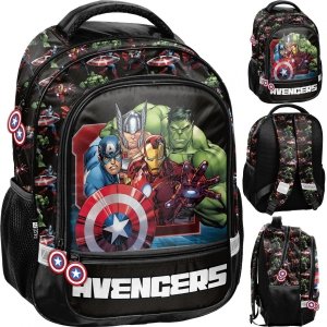 Plecak Avengers Iron Man Kapitan Ameryka do Szkoły Podstawowej [AV23DD-260]