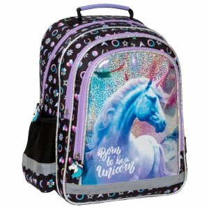 JEDNOROŻEC PLECAK SZKOLNY DLA DZIEWCZYNEK DO KLAS 1-3 PODSTAWÓWKI UNICORN