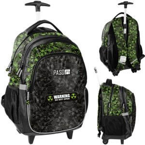 PLECAK NA KÓŁKACH WARNING ALERT SZKOLNY DO KLAS 1-4 DLA CHŁOPAKA