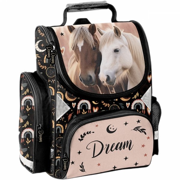 KOŃ TORNISTER SZKOLNY Z KONIEM DO 1 KLASY DO PODSTAWÓWKI KONIE PASO