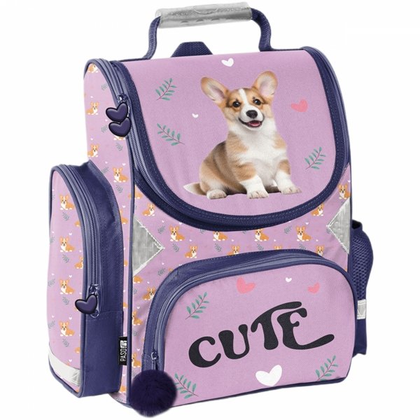 TORNISTER SZKOLNY Z PIESKIEM DO 1 KLASY PIES DO PODSTAWÓWKI PIES DOG PASO