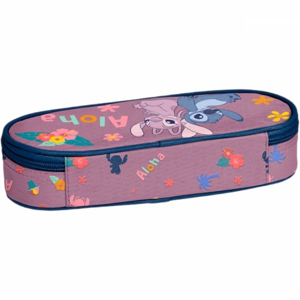 STICH PIÓRNIK SZKOLNY DLA DZIEWCZYNY OTWIERANY Z KLAPKĄ LILO i STITCH PASO