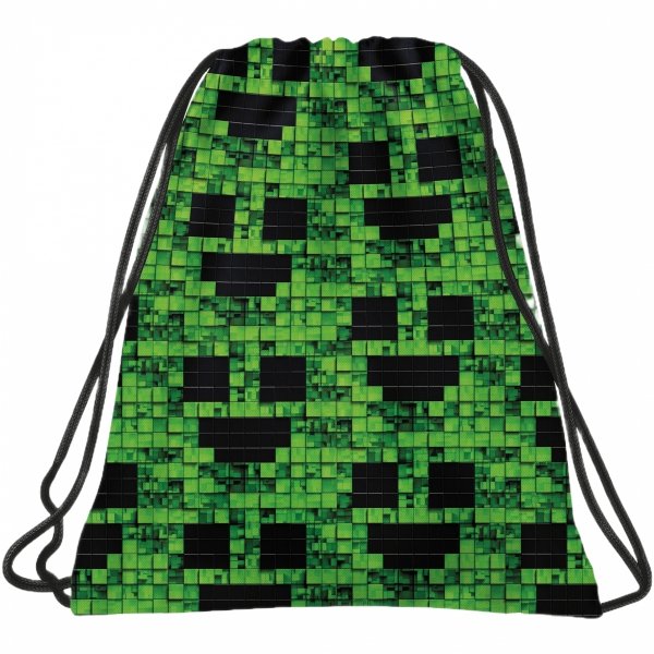 PIKSELE MINECRAFT PLECAK 3 WZORY BACKUP SZKOLNY MŁODZIEŻOWY KOMPLET 5 elem.