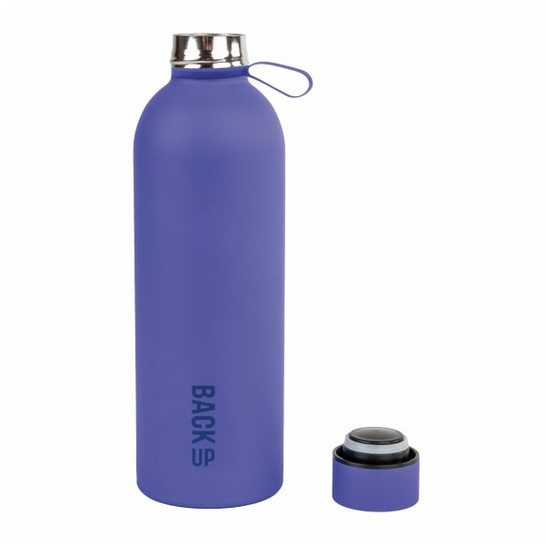BUTELKA TERMICZNA NIEBIESKA METALOWY KUBEK TERMOS BIDON 500ML BACKUP