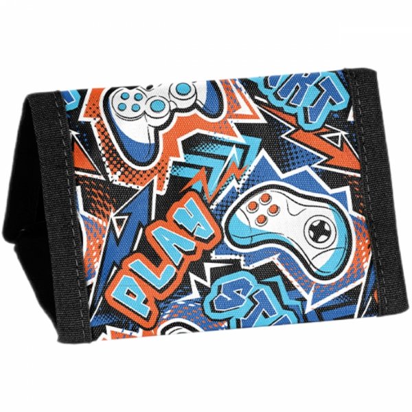 GAMEPAD PORTFEL DZIECIĘCY SZKOLNY PASO PORTFELIK GAMING GAMER DLA CHŁOPAKA