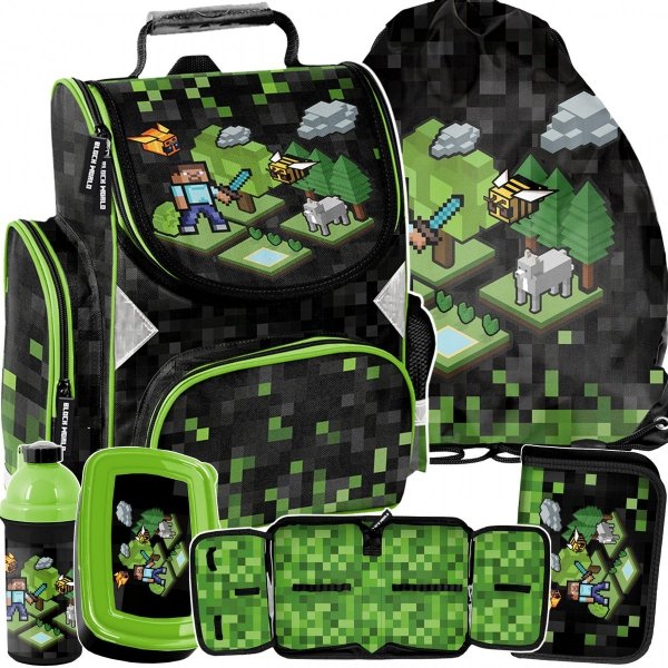 Dziecięcy Tornister do Szkoły Minecraft Gry Piksele [PP23XL-525]