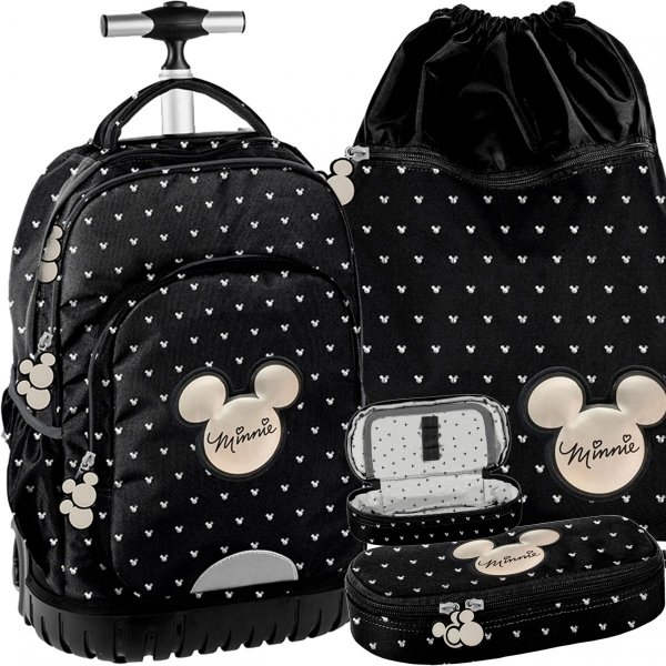 Duży Plecak na Kółach Myszka Mini Minnie Młodzieżowy Szkolny [DIBL-1231]
