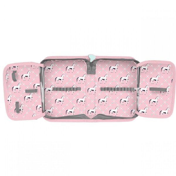 Piórnik z Koniem Szkolny Jednokomorowy Rozkładany Koń [PP23KO-P001BW]