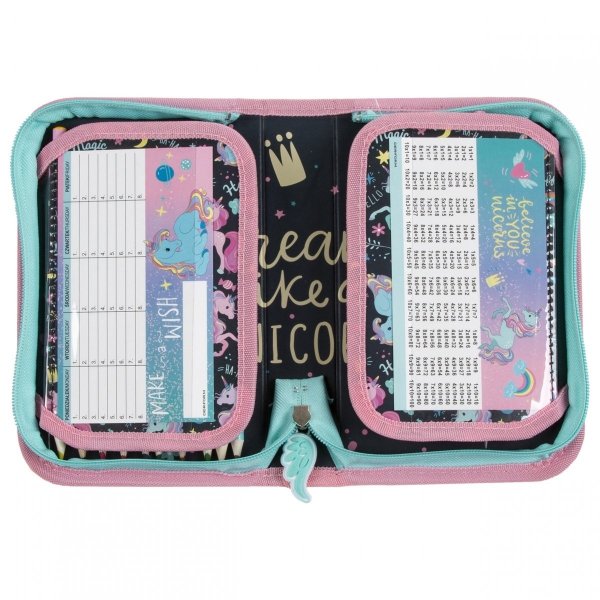 PLECAK JEDNOROŻEC SZKOLNY DO 1 KLASY ZESTAW 5 el DLA DZIEWCZYNY UNICORN