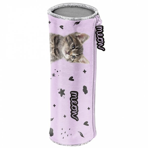 TORNISTER KOT DZIEWCZĘCY SZKOLNY Z KOTKIEM DO 1 KLASY KOTEK KOMPLET 3w1