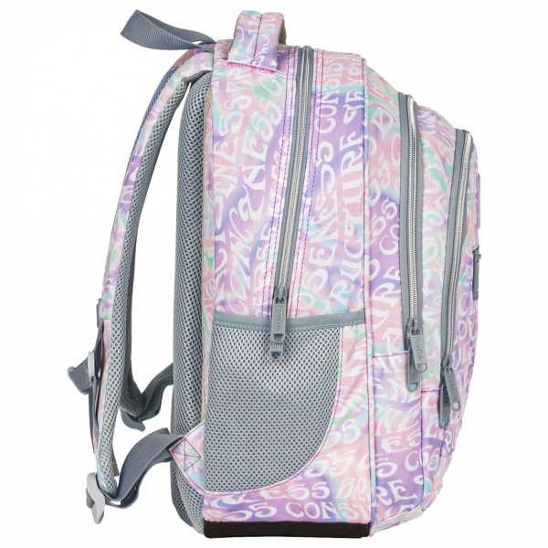 PLECAK MŁODZIEŻOWY BACKUP DZIEWCZĘCY NA ZAJĘCIA SZKOLNE KREMOWE NAPISY