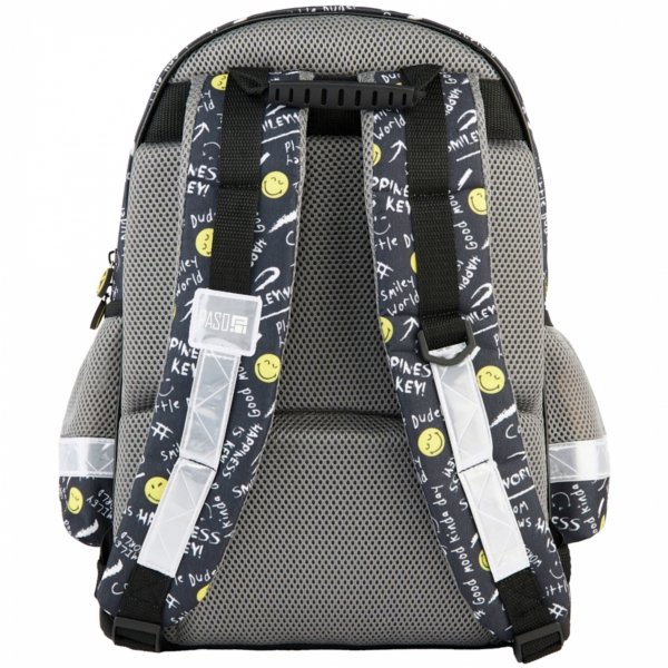 ZESTAW 5w1 SMILEY PLECAK SZKOLNY DZIECIĘCY TORNISTER BUŹKI EMOTKI EMITIKONY