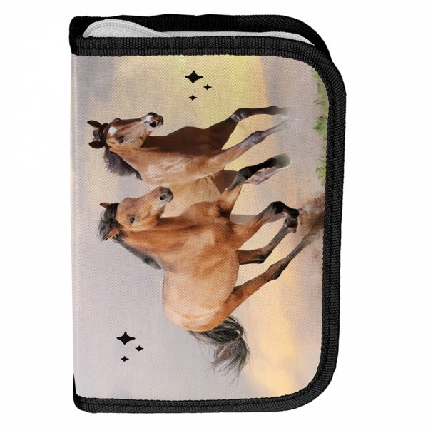 PLECAK KOŃ SZKOLNY KOMPLET 5 ele DO 1 KLASY PODSTAWÓWKI DLA DZIEWCZYNY KOŃ