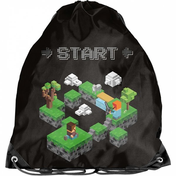 Minecraft Worek na Obuwie wf strój Gimnastyczny Kapcie Buty Paso