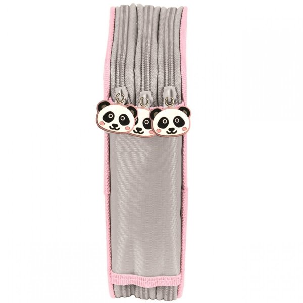 Piórnik Szkolny Miś Panda 3-Komorowy dla Dziewczynki [PP20PA-023BW]