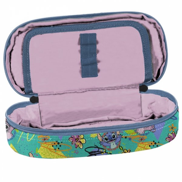STITCH PIÓRNIK SZKOLNY DZIEWCZĘCY OTWIERANY Z KLAPKĄ LILO i STICH PASO