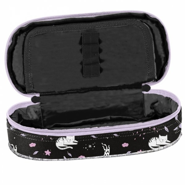 TORNISTER KOT DLA DZIEWCZYNY SZKOLNY Z KOTKIEM DO 1 KLASY KOTEK KOMPLET 3w1