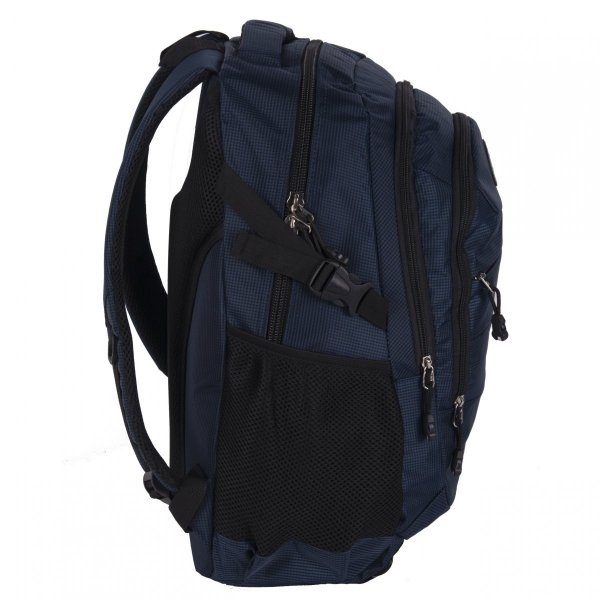 DUŻY PLECAK MŁODZIEŻOWY 30l MĘSKI TURYSTYCZNY NIEBIESKI DO SZKOŁY GRANATOWY