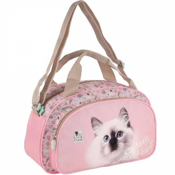 KOTEK TORBA SZKOLNA KOT SPORTOWA NA BASEN DLA DZIEWCZYNEK Z KOTKAMI CATS