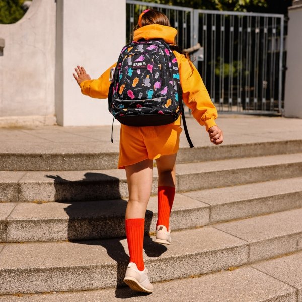 BACKUP MODOWY ZESTAW 5w1 PLECAK MŁODZIEŻOWY SZKOLNY DERFORM 