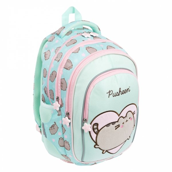 PUSHEEN MINT KOMPLET 5w1 MAJEWSKI DLA DZIEWCZYNEK PLECAK KOT KOTKI