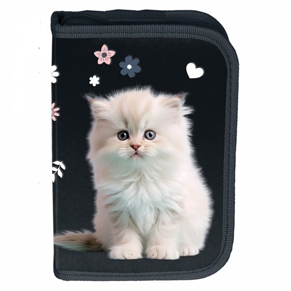 TORNISTER ZESTAW 3el DZIEWCZĘCY SZKOLNY Z KOTKIEM DO 1 KLASY KOTEK CATS