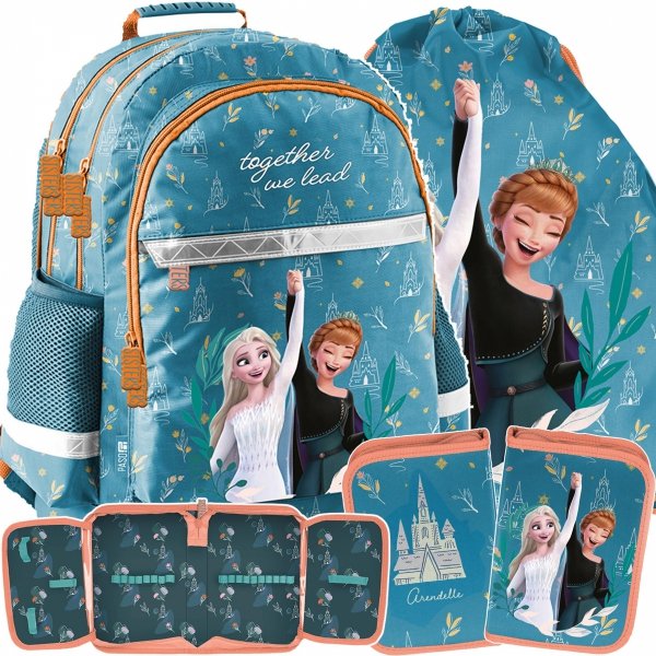 KRAINA LODU FROZEN PLECAK SZKOLNY ZESTAW 3w1 DZIECIĘCY  DO KLAS 1-4