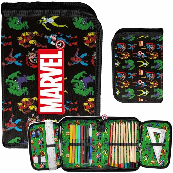Avengers Piórnik z Wyposażeniem Marvel do Podstawówki Paso Kapitan Ameryka