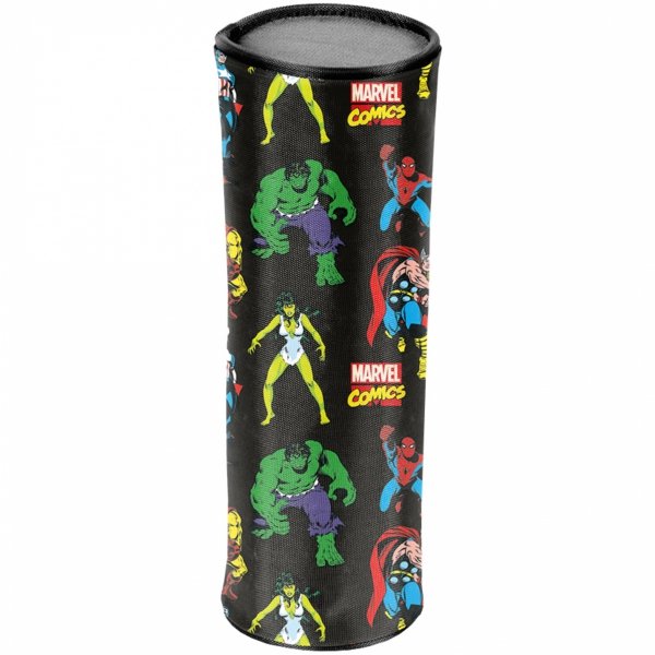 Avengers Piórnik Tuba Okrągły Szkolny Paso Avengers Chłopięcy do Podstawówki