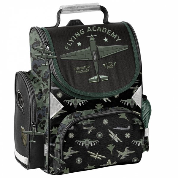 SAMOLOTY TORNISTER SZKOLNY DLA CHŁOPAKÓW DO KLAS 1-4 PODSTAWÓWKI ZESTAW 3el