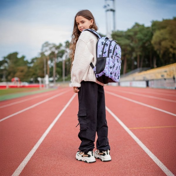 ZESTAW 5w1 SZKOLNY PLECAK MŁODZIEŻOWY BACKUP Z KOTKAMI CATS SZKOLNY KOTEK