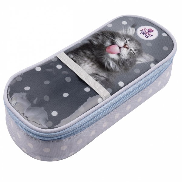 PIÓRNIK SZKOLNY KOT SASZETKA Z KLAPKĄ DZIEWCZĘCY THE SWEET PETS KOTKI