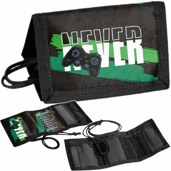 GAMEPAD PORTFEL DZIECIĘCY SZKOLNY PASO PORTFELIK GAMING GAMER DLA CHŁOPAKA