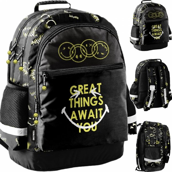 SMILEY PLECAK SZKOLNY EMOTKI DO 1-3 KLASY PODSTAWÓWKI EMOTIKONY PASO