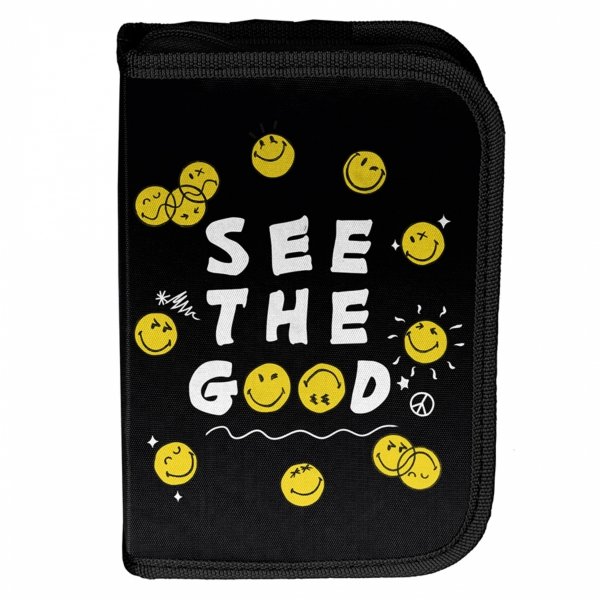 TORNISTER SZKOLNY EMOTKI SMILEY DO 1 KLAS KOMPLET 5w1 BUŹKI EMOTIKONY PASO