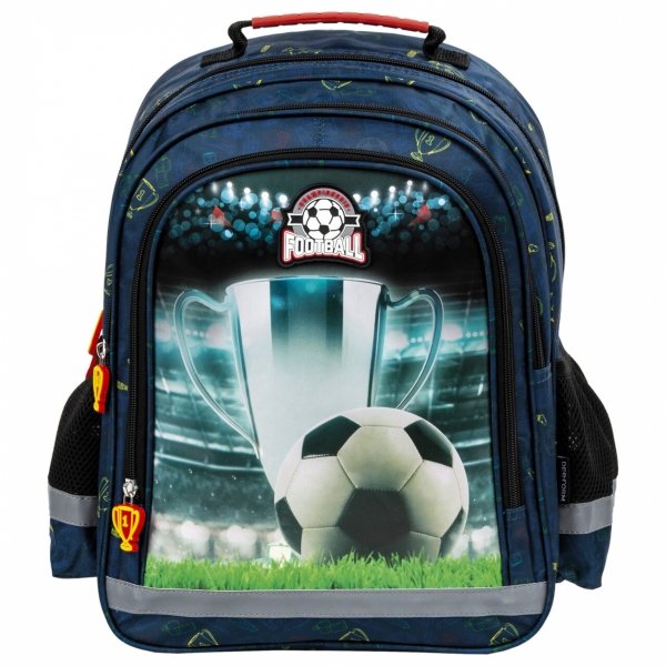 Komplet 3ele. Piłkarski Plecak Chłopięcy do Podstawówki [PL15BPI18]