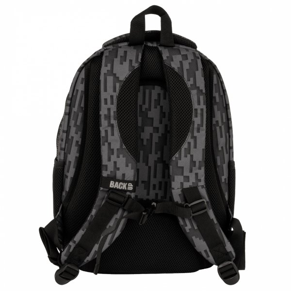 ZESTAW 3ele PLECAK MŁODZIEŻOWY BACKUP SZKOLNY DERFORM 4 komorowy CZARNY