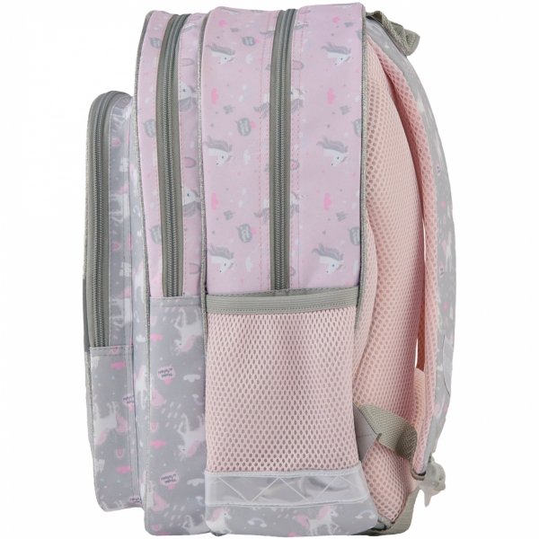 JEDNOROŻEC PLECAK SZKOLNY DO KLAS 1-3 PODSTAWÓWKI ZESTAW 3w1 DZIEWCZĘCY