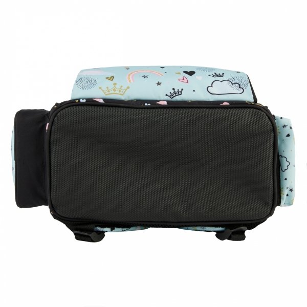 TORNISTER SZKOLNY MIŚ PANDA DZIEWCZĘCY DO PODSTAWÓWKI MIĘTOWY KOMPLET 3w1