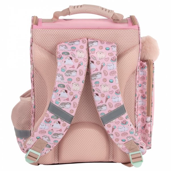 TORNISTER SZKOLNY KOTEK DERFORM ZESTAW 5w1 DLA DZIEWCZYNEK Z KOTKAMI CATS