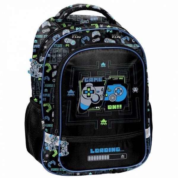 PLECAK GAMEPAD SZKOLNY GRA DO 1 KLASY PODSTAWÓWKI GAMER GAMING ZESTAW 5w1