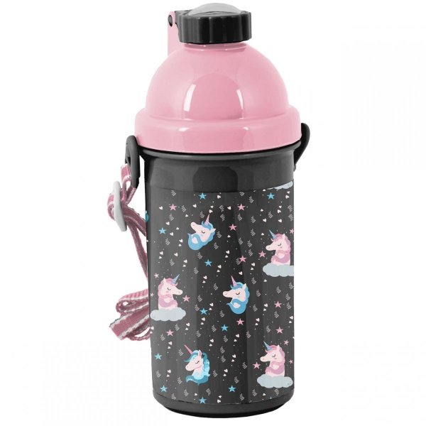 Ciemny Plecak Szkolny Jednorożec Dziewczęcy Komplet 5w1 [PP22UN-2706]