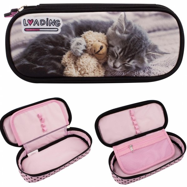 Kotki Piórnik Kot Szkolny Saszetka z Klapką Etui dla Dziewczynek [111460]