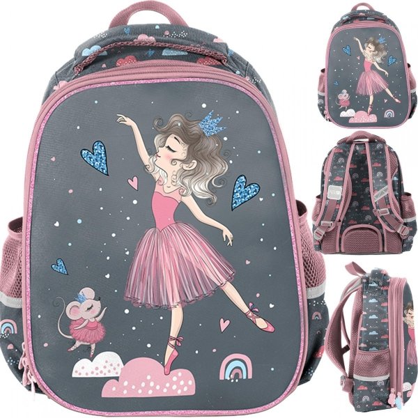 Plecak Szkolny Tornister Baletnica dla Dziewczynek Tancerka [PP23BA-565]