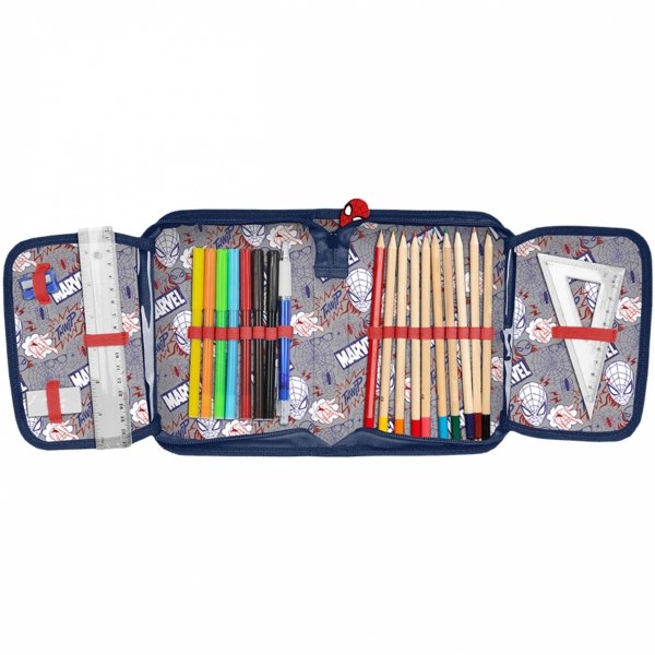 SPIDERMAN PLECAK SZKOLNY CHŁOPIĘCY DO 1-3 KLASY PODSTAWÓWKI ZESTAW 5w1